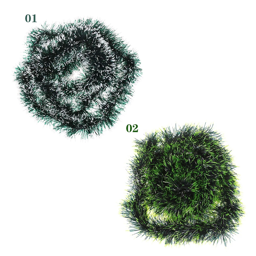 200 см разноцветное Рождественское украшение Бар Топы RibbonWhite темно-зеленая тростниковая мишура гирлянда Рождественская елка украшения вечерние принадлежности