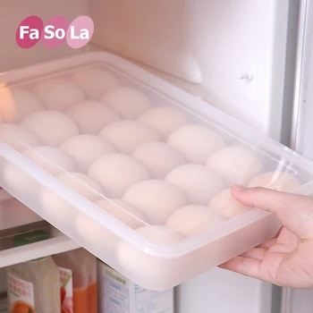 

FaSoLa Kitchen Storage Box Refrigerator egg crisper Large capacity egg box 24 grids