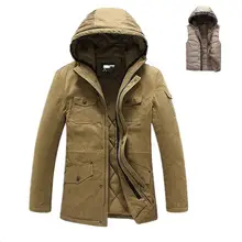 

Size L-4XL Detachable Liner New Men's Long 100% Ployester Thick Winter Snow Warm Jacket Coat,Faux Fur Parkas,2 Colors,8863