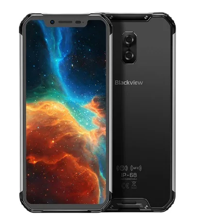 Новинка Blackview BV9600 Водонепроницаемый Android 9,0 4 Гб+ 64 Гб мобильный телефон Helio P70 6,2" 19:9 AMOLED 5580 мАч прочный 4G смартфон - Цвет: Silver