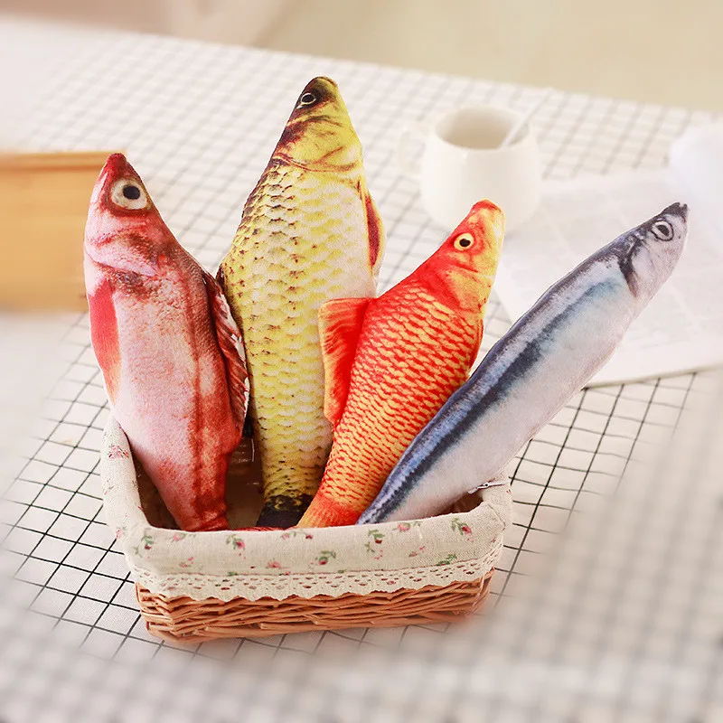 

2017 3D Design Fish Shape Dog Cat Cushion 20cm Sofa Chair Cushion Home Decor Mini Vivid Crucian/Carp/Saury Cushion Pillow