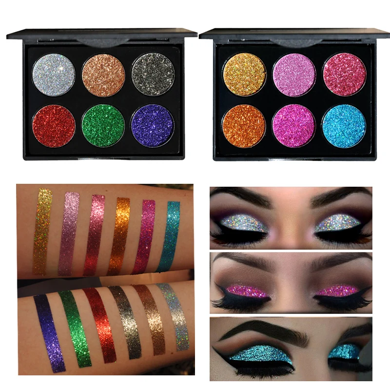 2017 Professional Eyeshadow Palette Glitter Makeup Waterproof Diamond