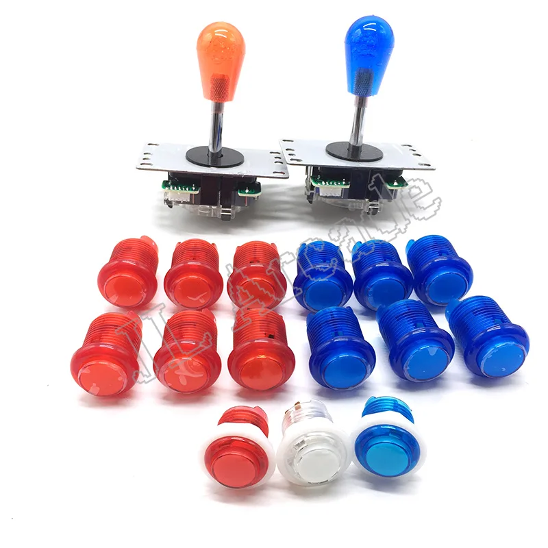 

2-Player DIY Arcade Joystick Kits With 15 LED Arcade Buttons + 2 Joysticks