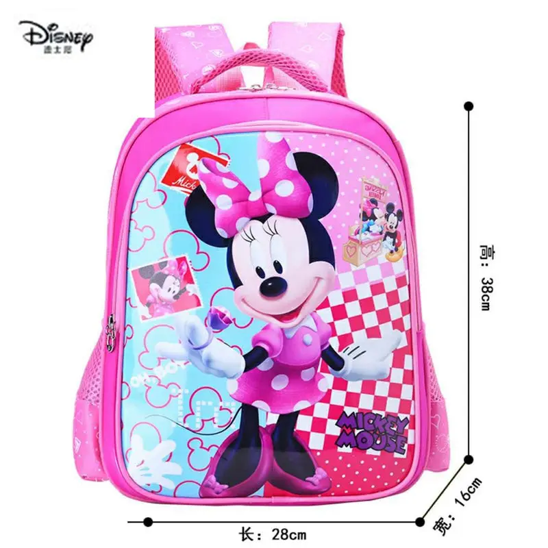 Рюкзак с изображением Минни и Микки из мультфильма Дисней, рюкзак для начальной школы, детский рюкзак с мультипликационным принтом, дышащий рюкзак - Цвет: A