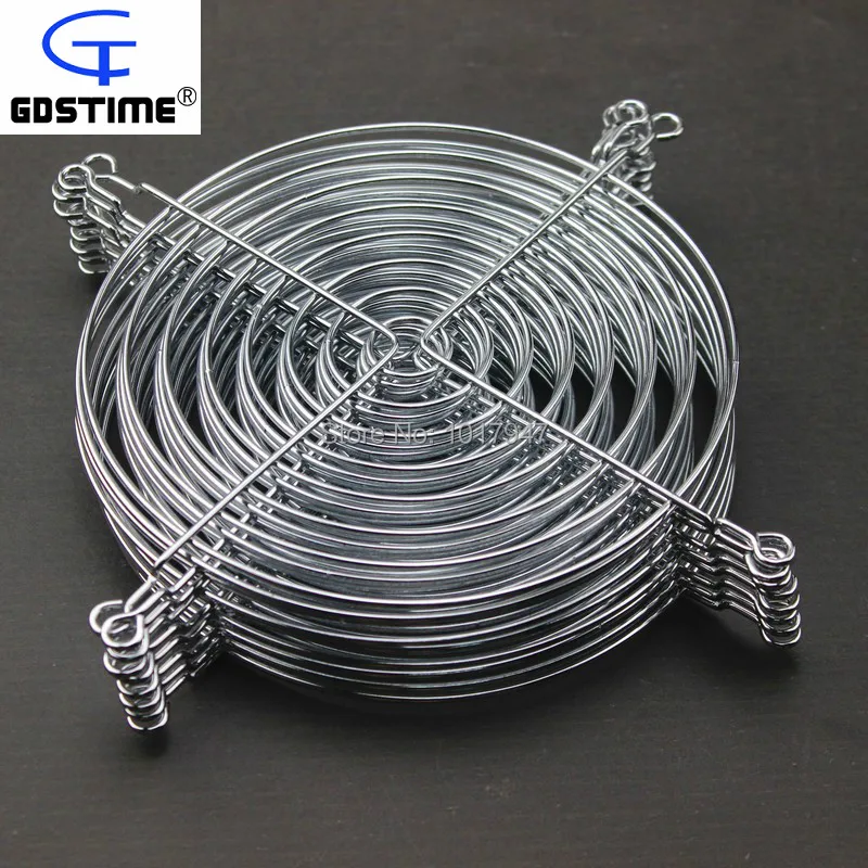 2 PCS LOT 140mm 14cm Metal Steel Computer Case Fan Guard Mesh Finger