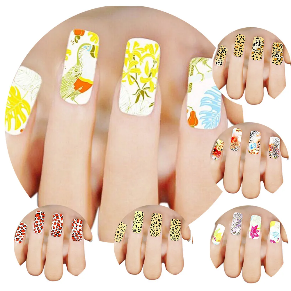 2016 NEW Fashion Woman 3D Design Nail Art Stickers Tips To Decoration