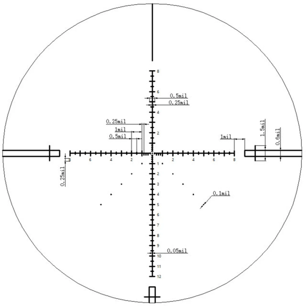 ohhunt HL 3-12X44 SF Tactical Optical Sight Glass Etched Reticle Hunting Riflescope RGB llluminate Side Parallax Rifle Scope  (3)