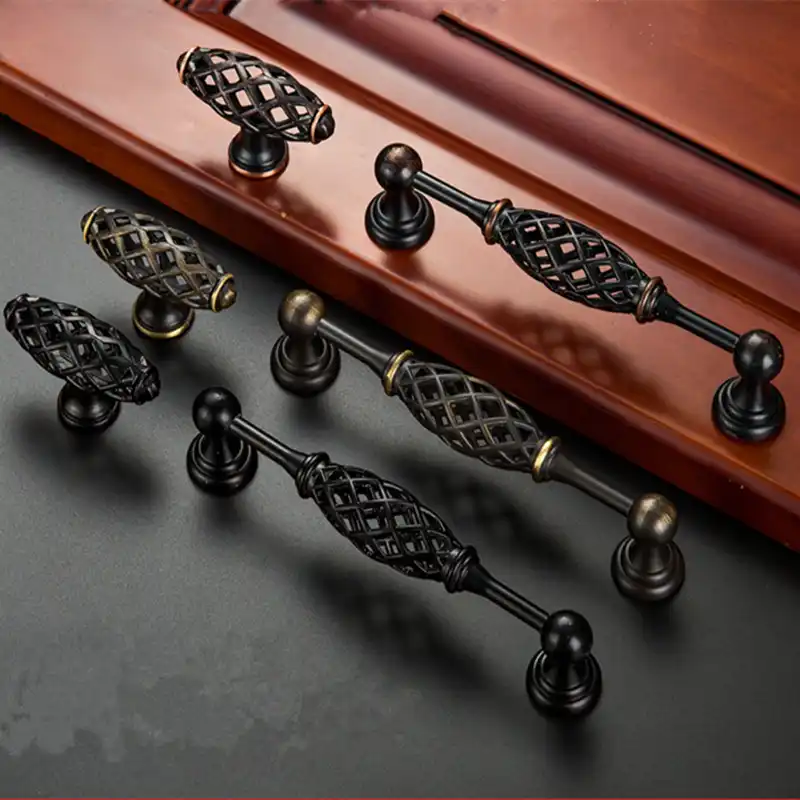 Fashion Birdcage Shape Design Wardrobe Cupboard Door Handles