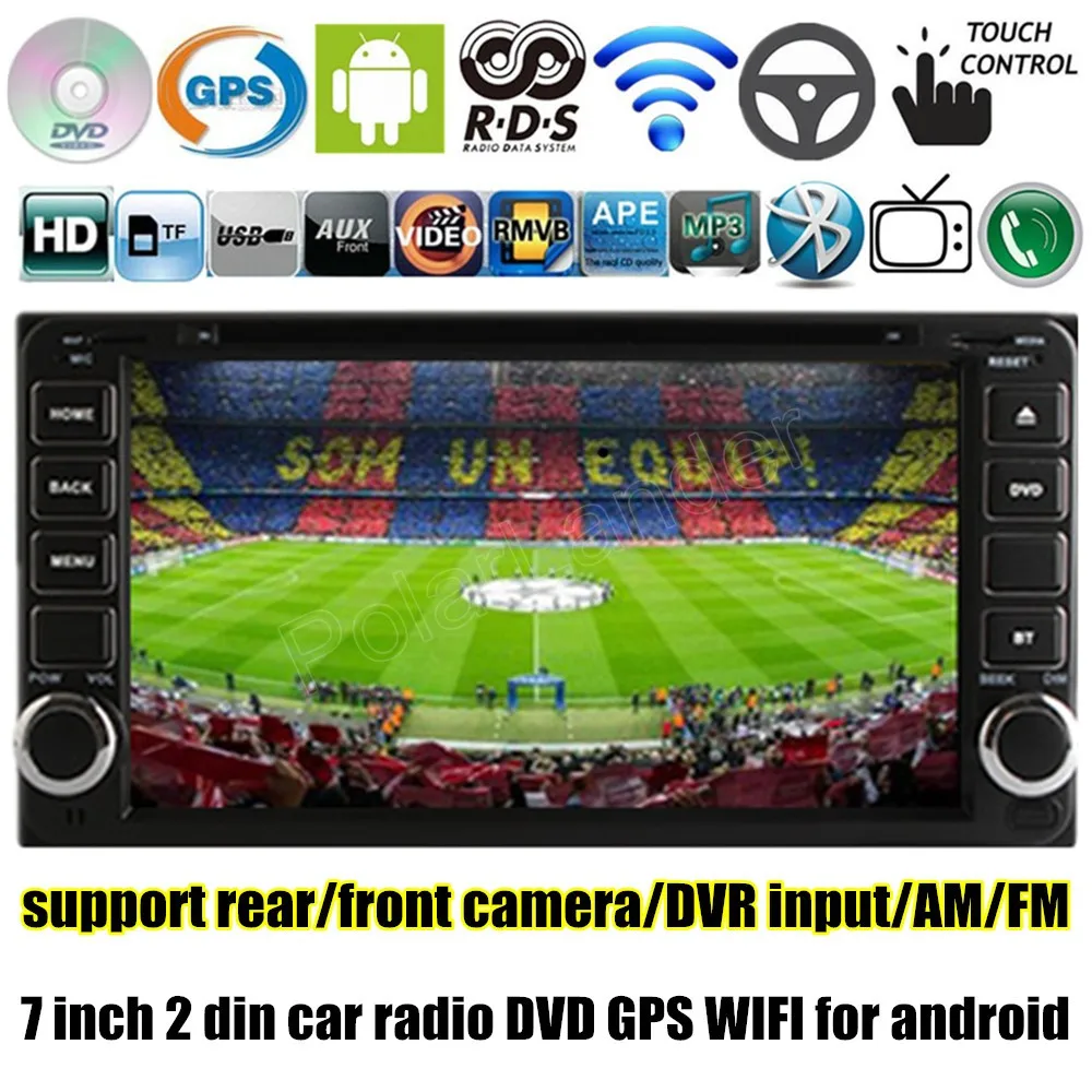 Best 7 inch HD Quad Core for Android 4.4 Car DVD player for Toyota Terios Old Corolla Camry Prado RAV4 GPS Radio WIFI stereo