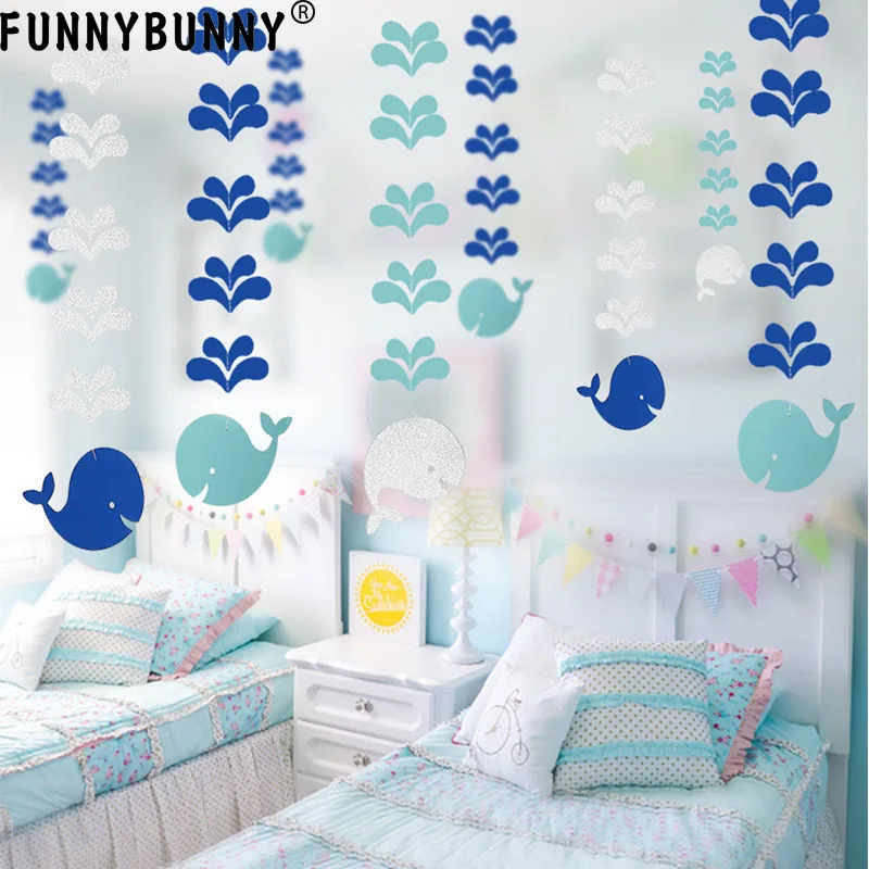FUNNYBUNNY Милый Розовый Кит водные украшения морской ветер детский сад классная