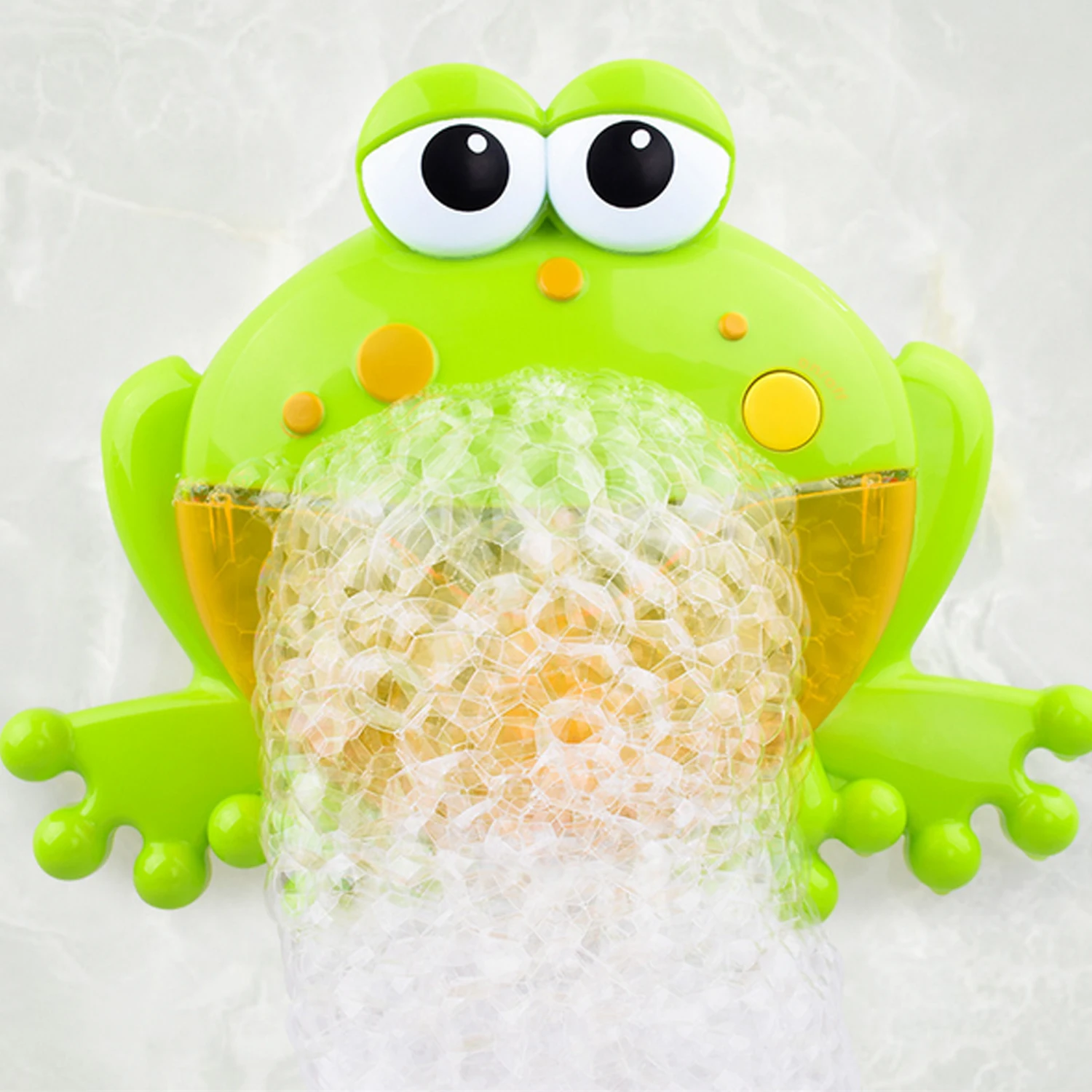 Kids Cartoon Big Frog Automatic Bubble Machine Toy Music Bath Bubble