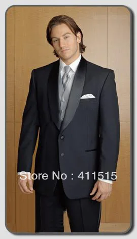 free shipping/custom made cheap WEDDING GROOM WEAR DRESS/ Design Black Shawl Collar Tuxedos PARTY MEN suit VEST