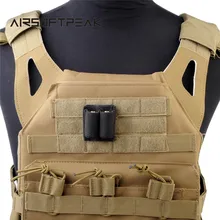 AIRSOFTPEAK Тактический Батареи Дело Держатель для 2 CR123A Батареи Открытый EDC Охота Кобура Батареи Чехол Для Хранения Сумка Для Хранения