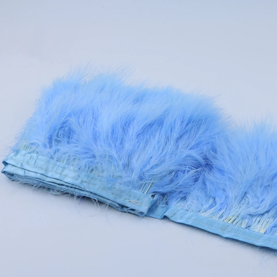 13 light blue marabou feather trims 5