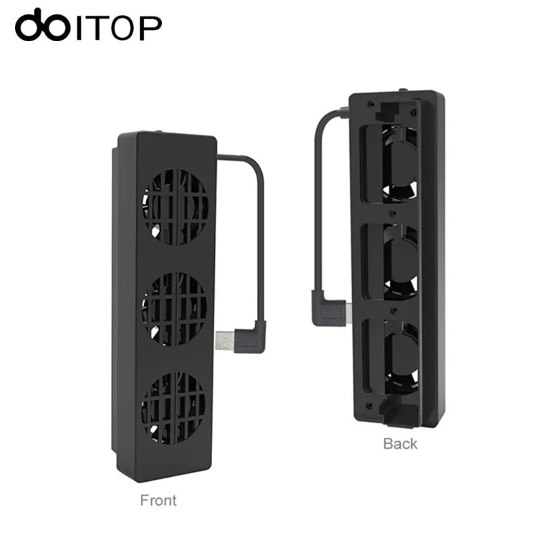 DOITOP Cooling Fan Dock Stand For Nintendo Switch Three Fans Heatsink