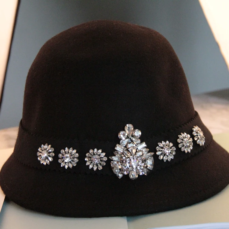 Мода дикого туризма SHOUROUK мода Роскошный цветок кристалл драгоценный камень шляпа женская новая Плавательная шапочка 792