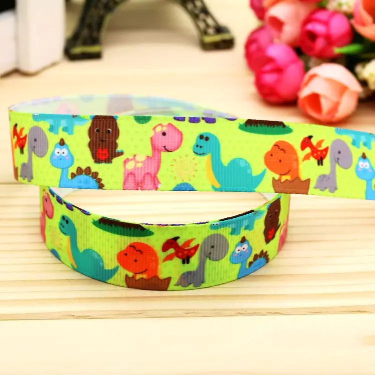 

7/8inch Free Shipping Elephant Printed Grosgrain Ribbon Hairbow Headwear Party Decoration Diy Wholesale OEM 22mm P5594
