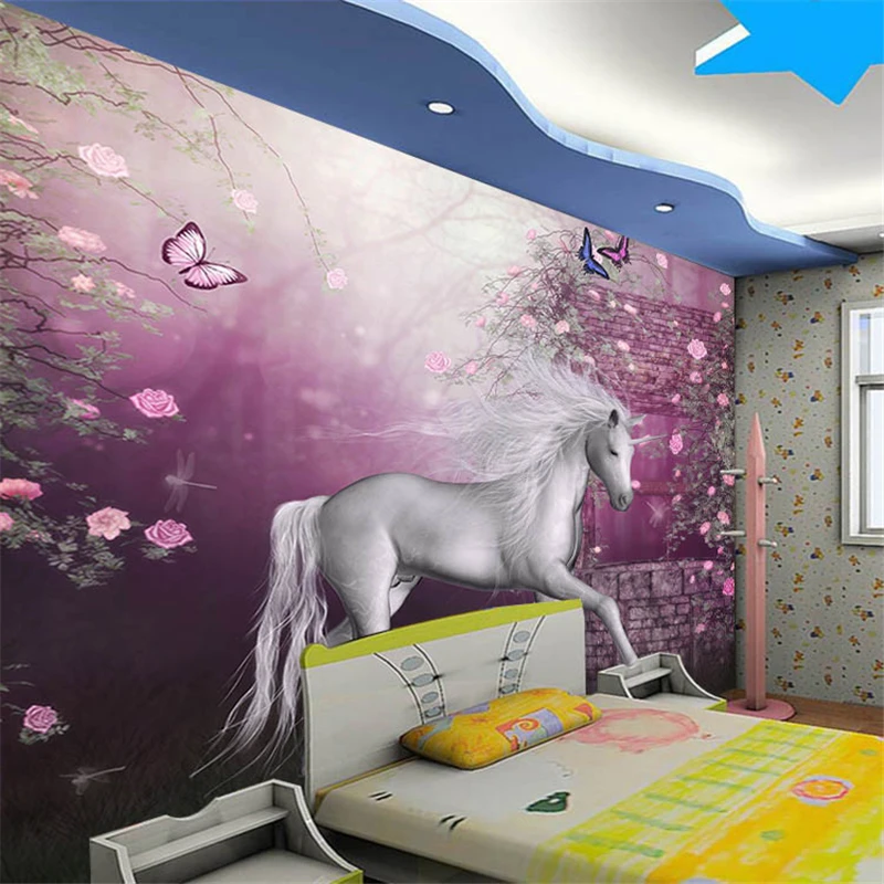 beibehang Customize any size murals papel de parede photo wallpaper roll Children's cartoon horse murals 3d wall paper bedroom beibehang Customize any size murals papel de parede photo wallpaper roll Children's cartoon horse murals 3d wall paper bedroom