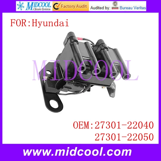 New Ignition Coil use OE NO. 27301 22040, 27301 22050 for Hyundai Accentignition coil hyundai