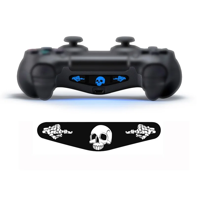 YGCDO 50 PCS  Mix  Custom Game Light Bar Stickers Decal Led Lightbar Film For Sony PS4 Playstation 4 Dualshock 4 Controller 