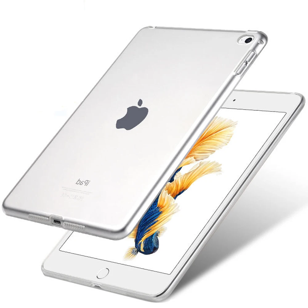 

Cases For iPad Mini 1 2 3 4 Soft TPU Material Transparent Silicon Shockproof Ultra Thin Light Weight Case For iPad Mini 4 ST03