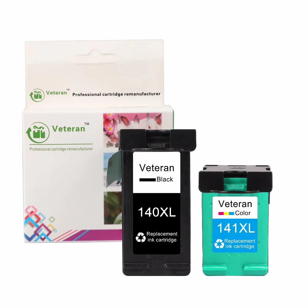 Ветеран 140XL 141XL чернильный картридж Замена для hp 140 141 XL hp140 Photosmart C4283 C4583 C4483 C5283 Deskjet