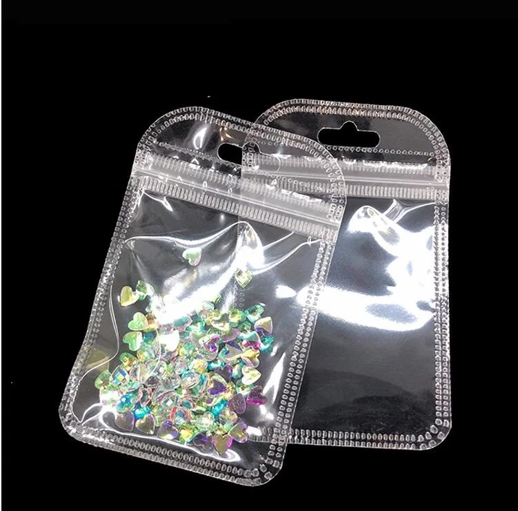 Внутренний размер 4.5x 6 см/6x8 см мини Ziplock мешок небольшой пластиковый для