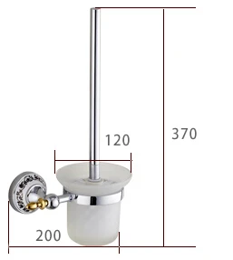 Хромированный Блестящий PorcelainToilet кисти держатели из нержавеющей стали настенные аксессуары для ванной комнаты 09TBH