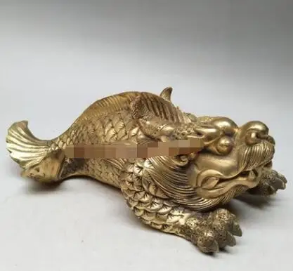 WBY +++Copper ornaments Chiwen animal harpodonnehereus Ao dragon bronze