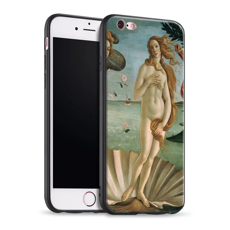 

The Birth of Venus For Apple IPhone X 8Plus 8 7Plus 7 6SPlus 6s 6Plus 6 Se 5s 5 Tpu Soft Silicone Phone Case Cover Shell