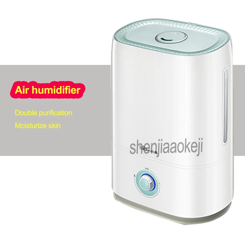 

Household Double purification Air humidifier mute bedroom pregnant woman office automatic air purifier 5L capacity 220v 25w 1pc