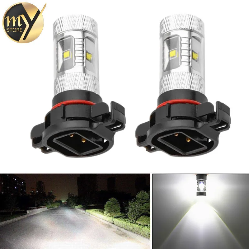 2pcs Cree XBD LED chips H16 30W White Lamp car Fog Head Bulb auto