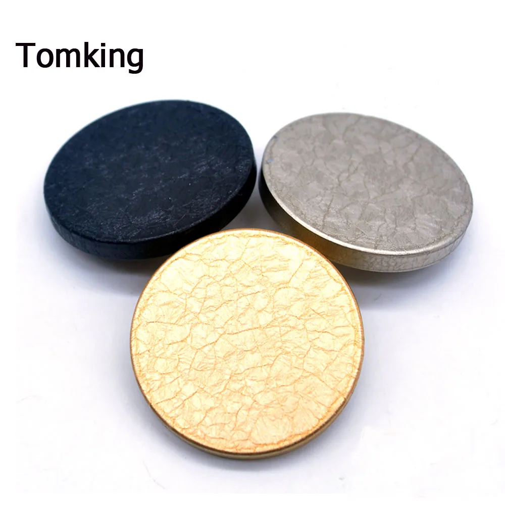 

New fashion gold black buttons classic big sewing button decorative glacial fissure plane for clothing overcoat accessories DIY
