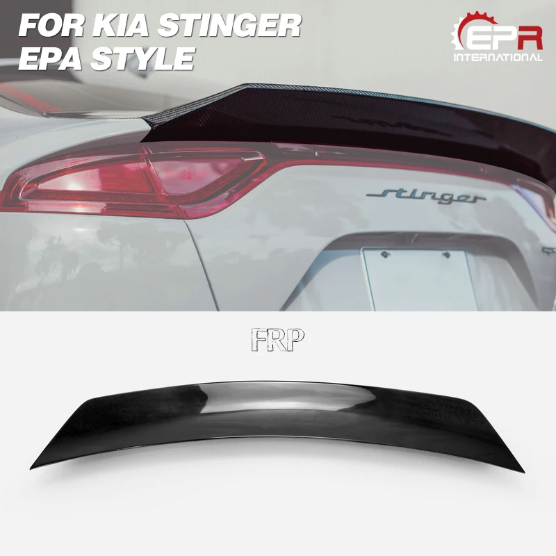 FRP задний крыло губ Для Kia Stinger EPA стиль стекло волокно спойлер Боди Комплект