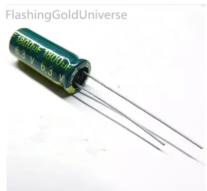 6. 3v1800uf 1800 мкФ 6 3 V размер электролитического конденсатора: 8x20 8x16 лучшее качество
