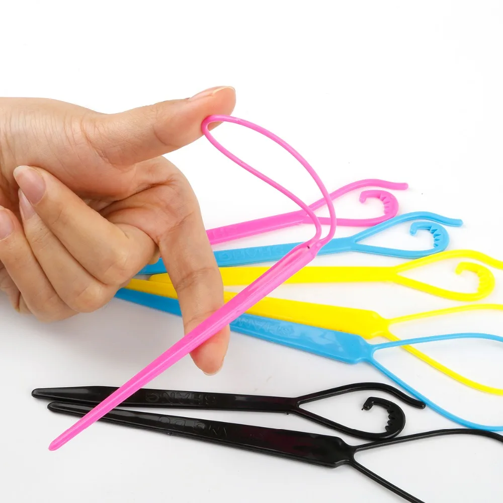

2pcs/set Pull Hair Needle Ponytail Hair Braider Creator Loop Styling Tail Clip Hairpins Maker Styling DIY Hairdressing Tools