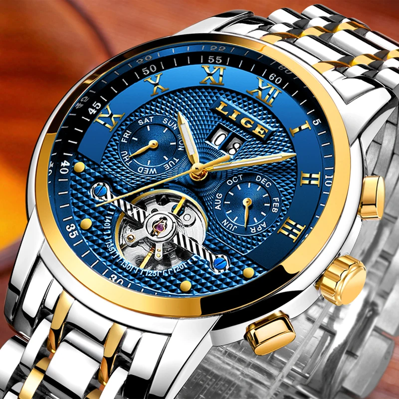 Relogio Masculino ييج للرجال ساعات الأعلى العلامة التجارية الفاخرة التلقائي الميكانيكية ووتش الرجال الصلب الكامل الأعمال للماء الرياضة الساعات Relogio Masculino ييج للرجال ساعات الأعلى العلامة التجارية الفاخرة التلقائي الميكانيكية ووتش الرجال الصلب الكامل الأعمال للماء الرياضة الساعات