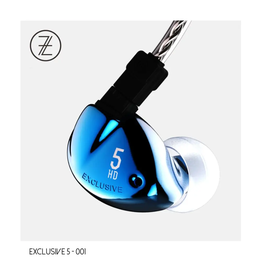 

2017 The Fragrant Zither TFZ EXCLUSIVE 5 Hifi In-Ear Monitor Earphone Double Magnetic Circuit Graphene
