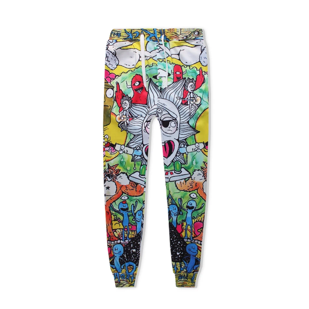 SzBlaZe Neue Saison Rick und Mort Druck Lässig Jogger Hosen Unisex Anime Lesure Cartoon hosen Männer Frauen Frühling Herbst Kleidung