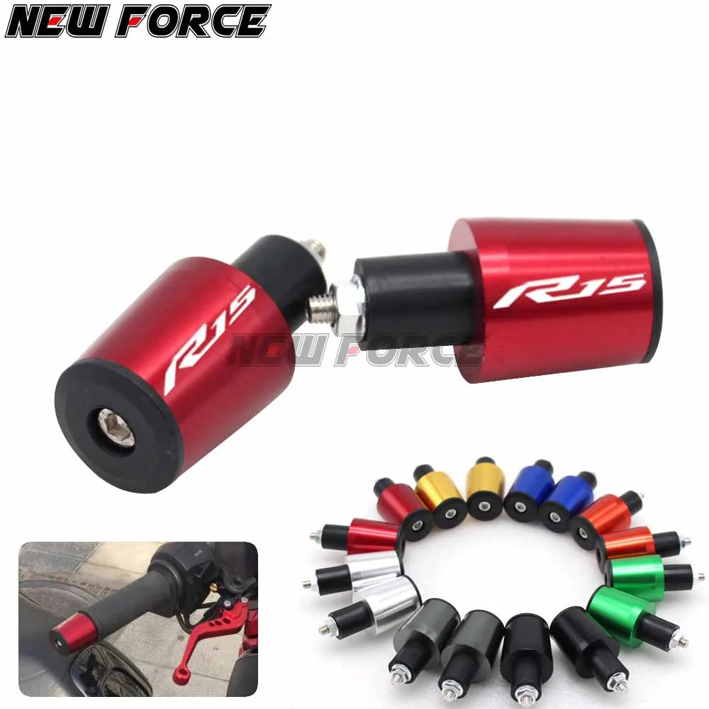 

CNC 22MM Handlebar Grips Handle Bar Cap End Plugs For YAMAHA R15 indian version 2011-2014