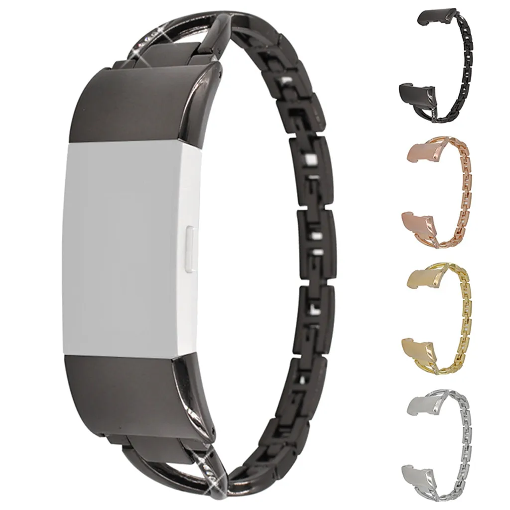 Wacth ремешок для FitBit Charge 2 сменные браслеты из нержавеющей стали часов Ремешок #