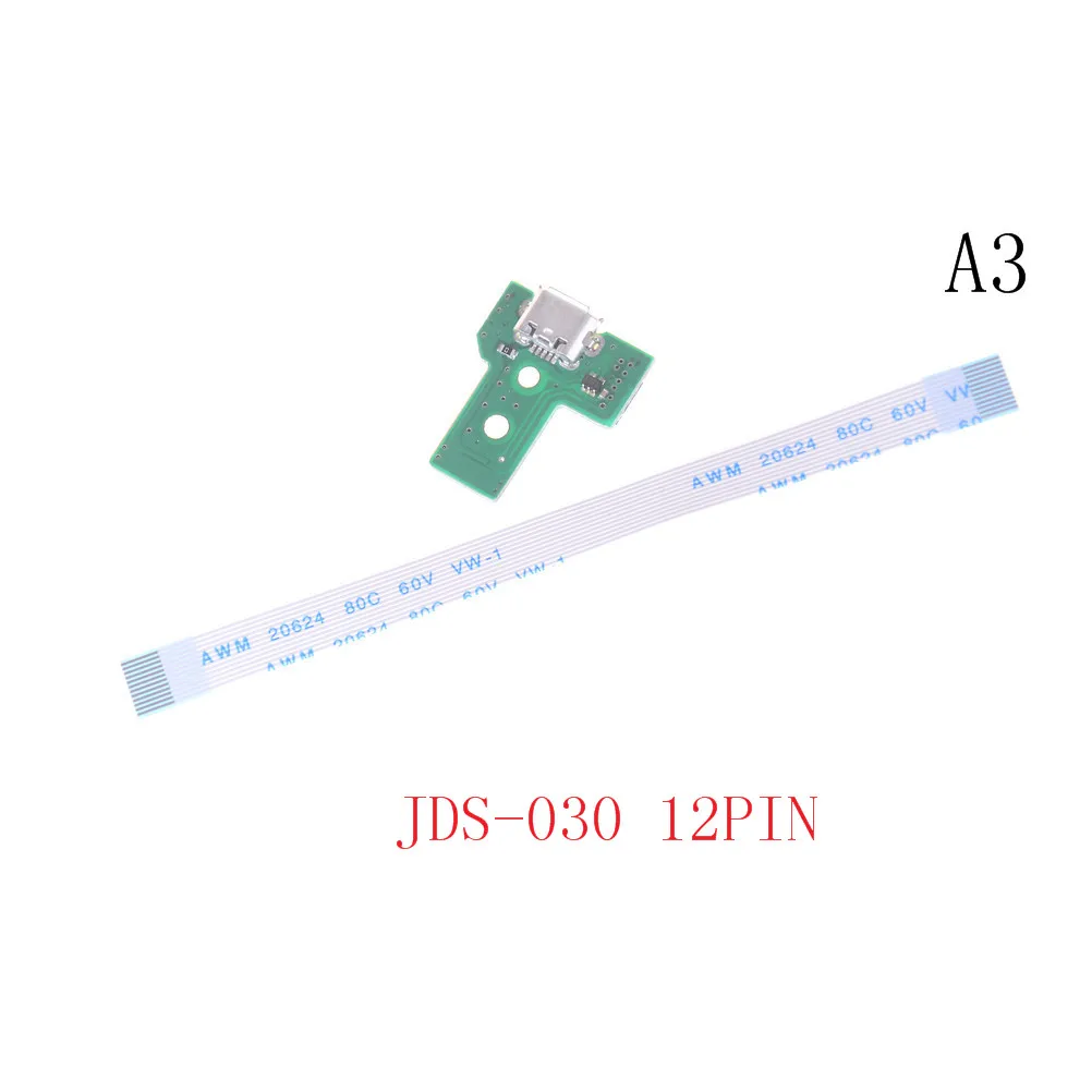 JDS-001 JDS-011 JDS-030 JDS-040 зарядка через usb Порты и разъёмы гнездо платы Зарядное устройство доска с гибкий ленточный кабель для PS4 Pro плата контроллера - Цвет: A3