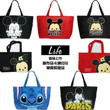 Ститч Микки Мода Аниме Портативная сумка для покупок многоразовая сумка-тоут складные сумки для хранения новые