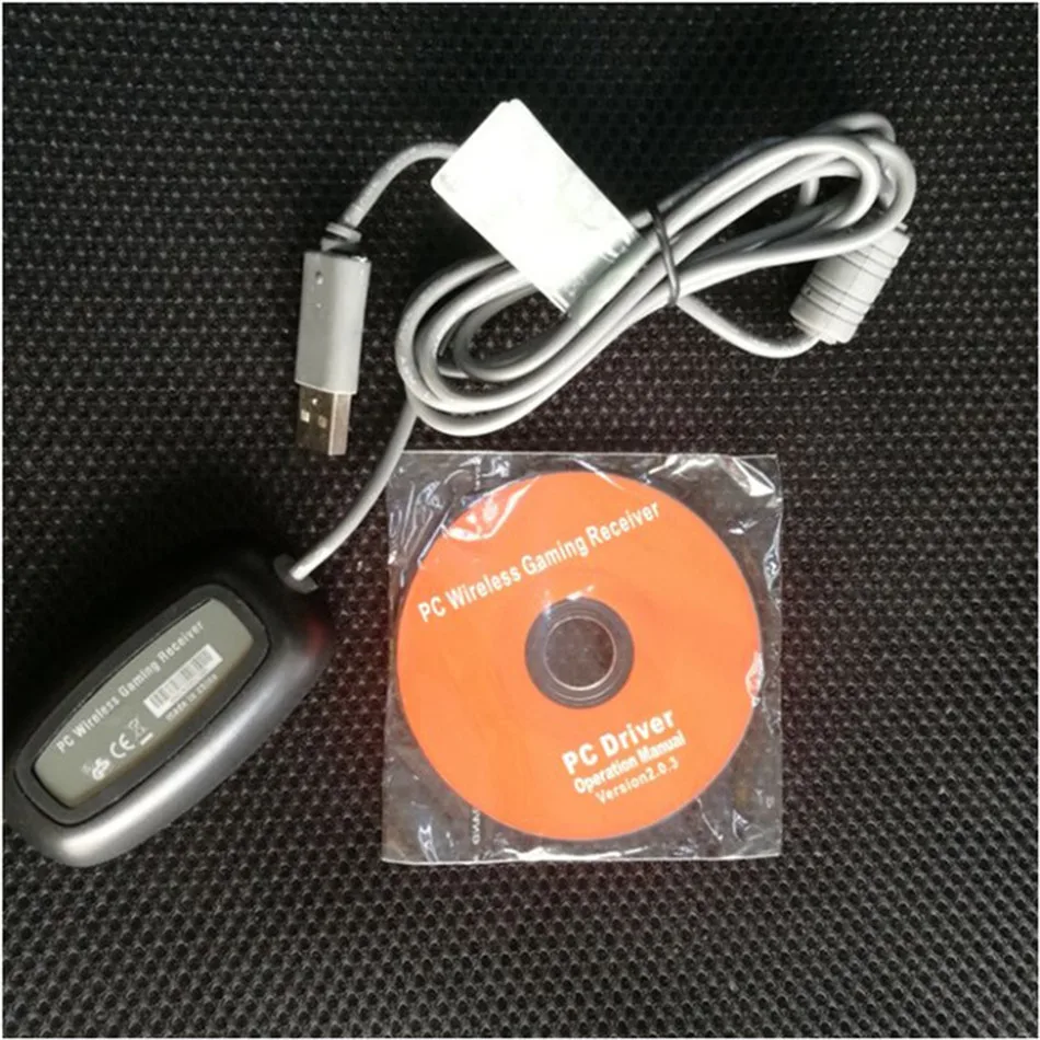 Беспроводной ПК USB 2,0 приемник для xbox 360 контроллер игровой USB ресивер адаптер ПК приемник для microsoft для xbox 360 с CD