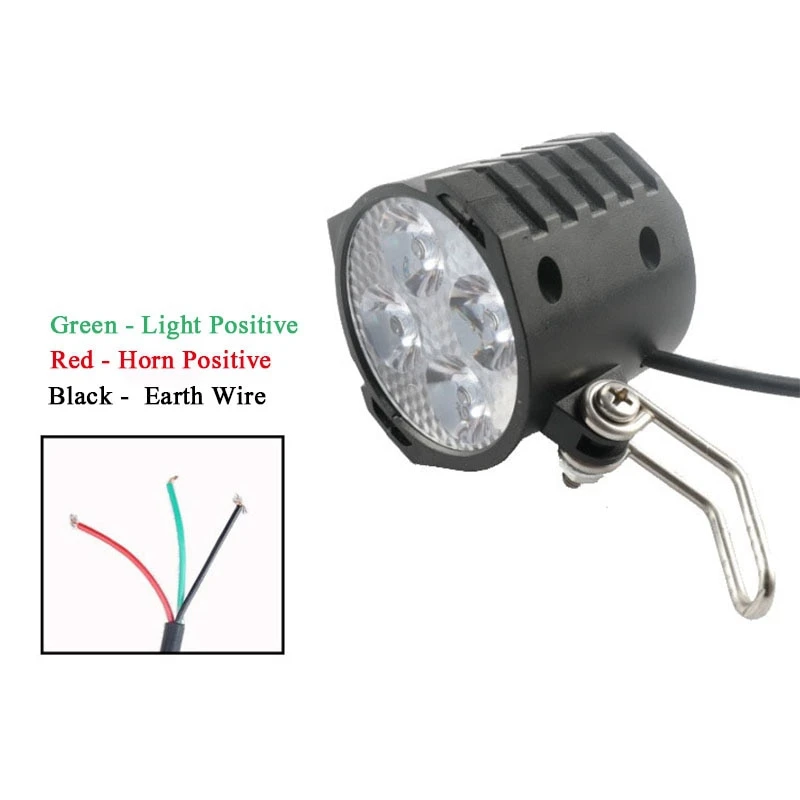 Top E-Bike Led Headlight 12V 24V 36V 48V 60V 72V Bicycle Light with Horn Waterproof Front Headlight 4 Top E-Bike Led Headlight 12V 24V 36V 48V 60V 72V Bicycle Light with Horn Waterproof Front Headlight 4
