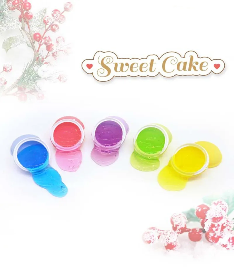 Diy Macaron Crystal Slime Clay Blowing Bubbles Toys Colourful Mud