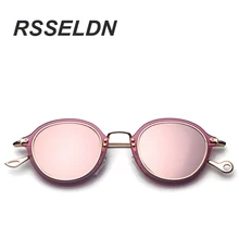 RSSELDN Metal Round Sunglasses Women Vintage Summer Style Round Metal Sun Glasses Women Shades High-grade Sunglasses Women