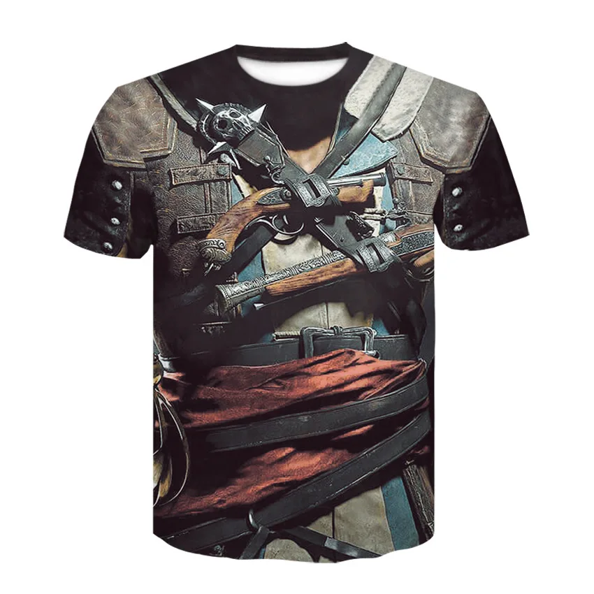 

Summer Round Neck Short Sleeve 3d Number Printing T Pity European Fashion Trend Cartoon Printing T Pity Male New Fashion T-shirt
