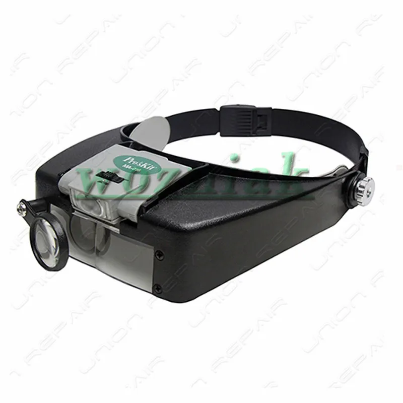 £18.67 Head Mounted Glasses Magnifying Glass With Led Lamp To Read Watch