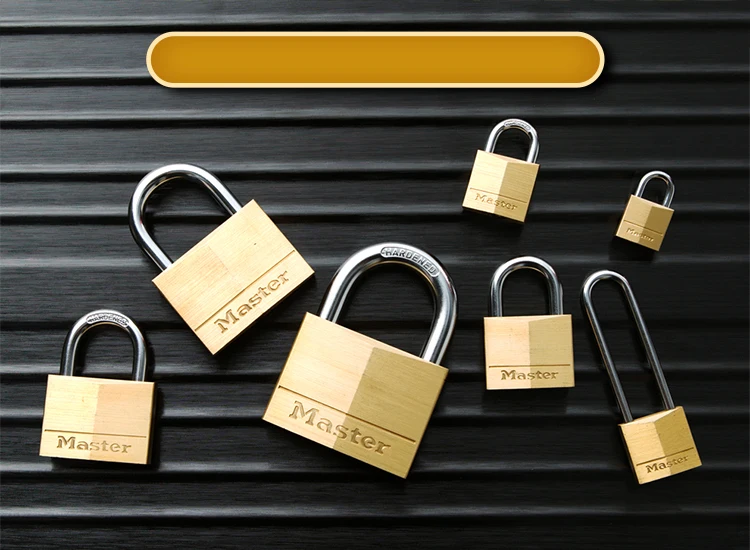 Master Lock Solid Brass Padlock outdoor special, Waterproof, no rust and corrosion, Anti-theft lock core, for Maritime, port (3)